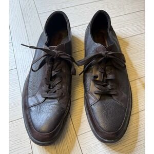 KENNETH COLE Mens Dark Brown Leather CANNAN ABEO Lace Up Casual Comfort Shoes 13